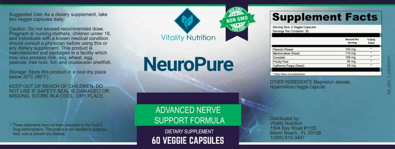 NeuroPure ingredients all